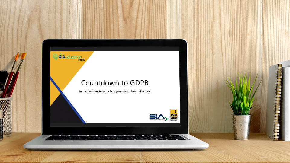 GDPR information from Security Industry Association
