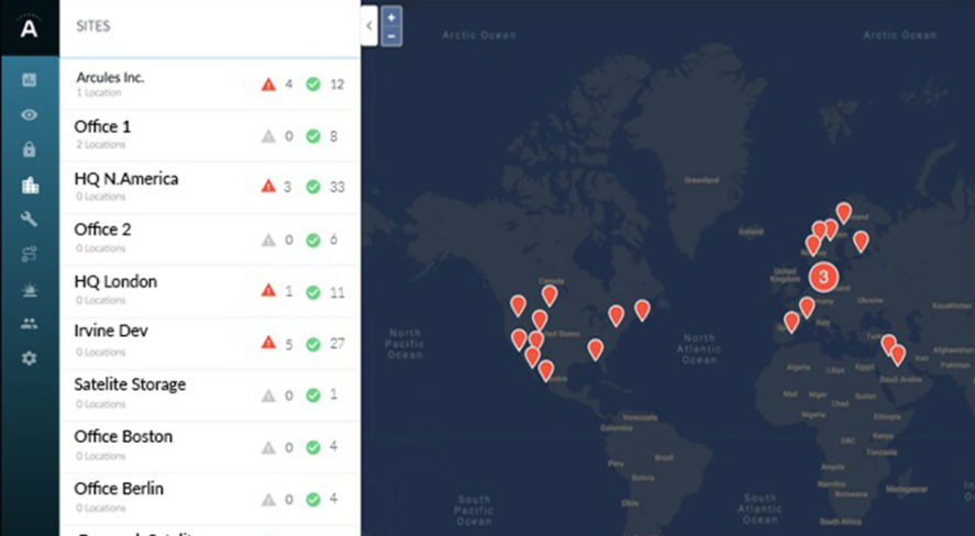 Arcules global locations