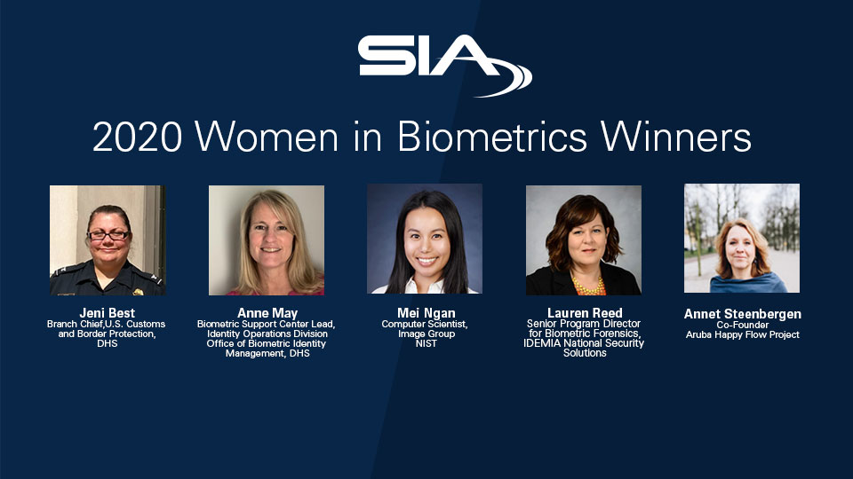 2020 Women in Biometrics Awards winners