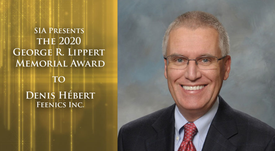 Denis Hébert - 2020 SIA George R. Lippert Award recipient