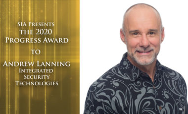 Andrew Lanning - 2020 SIA Progress Award recipient