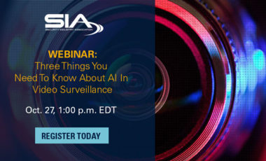 SIA Webinar: Three things you need to know about artificial intelligence in video surveillance