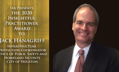 2020 SIA Insightful Practitioner Award Recipient Jack Hanagriff, City of Houston