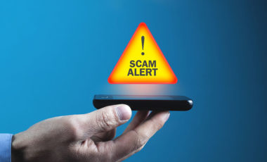 Scam alert message