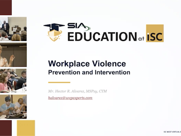 Workplace Violence Intervention course image