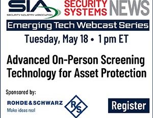 Advanced On-Person Screening Technology for Asset Protection