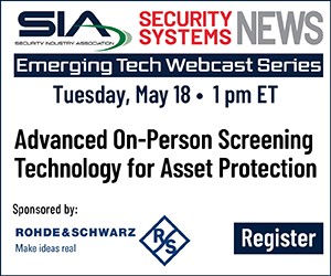 Advanced On-Person Screening Technology for Asset Protection