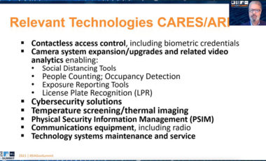 Screenshot from The American Rescue Plan Act, Infrastructure Modernization and the Role of Safety and Security Solutions session at GovSummit