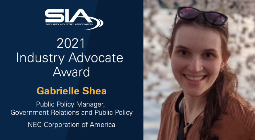 SIA 2021 Industry Advocate Award: Gabrielle Shea, Public Policy Manager, Government Relations and Public Policy, NEC Corporation of America