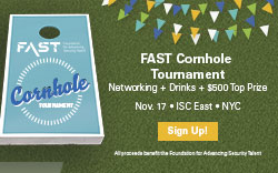 FAST Cornhole Tournament: Networking, Drinks, $500 Prize, Nov. 17, ISC East, NYC