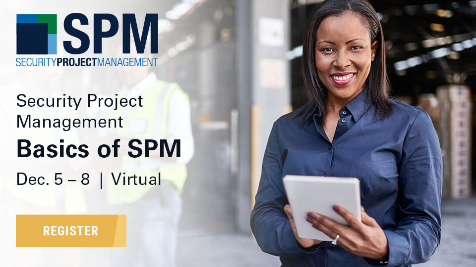 SPM: Security Project Management, Basics of SPM, Dec. 5-8, Virtual