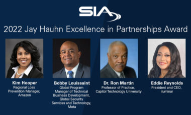 SIA 2022 Jay Hauhn Excellence in Partnerships Award: Kim Hooper, Bobby Louissaint, Ron Martin, Eddie Reynolds