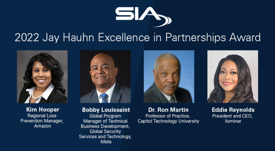 SIA 2022 Jay Hauhn Excellence in Partnerships Award: Kim Hooper, Bobby Louissaint, Ron Martin, Eddie Reynolds