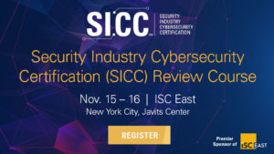 SICC Review Course, Nov. 15-16, ISC East, New York City, Javits Center