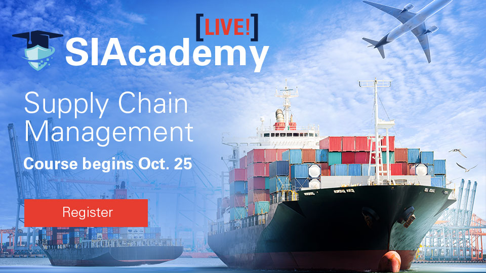 SIAcademy LIVE! Supply Chain Management, Course Begins Oct. 25, Register