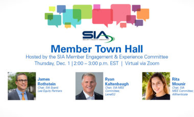2022 SIA Member Town Hall