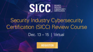 SICC Review Course, Dec. 13-15, Virtual