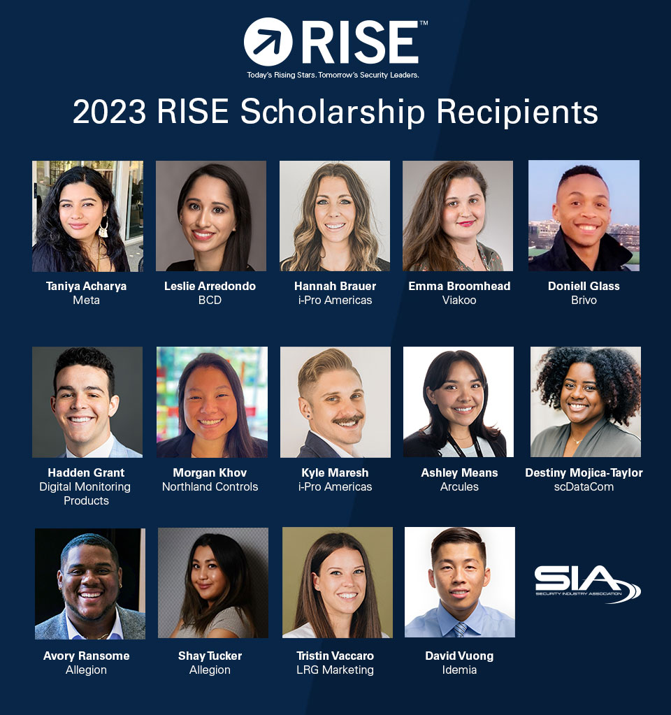 2023 SIA RISE Scholarship Recipients