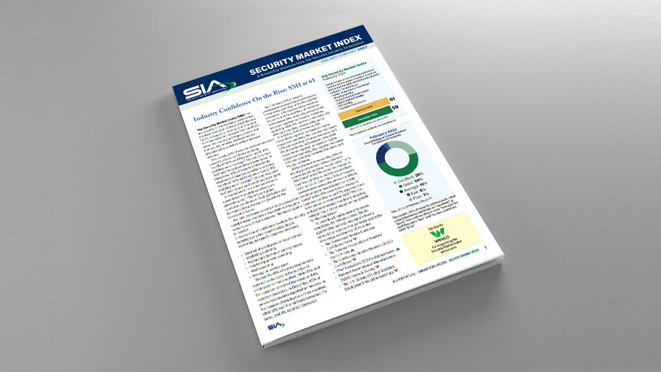 SIA Security Market Index market confidence research report statistics - January February 2023