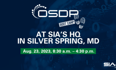 SIA OSDP Boot Camp at SIA's HQ in Silver Spring, MD Aug 23, 2023,
