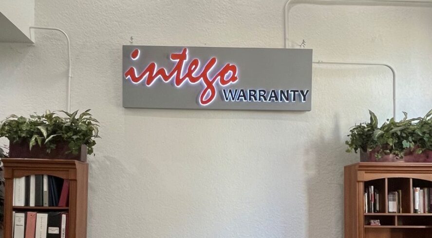 Intego Warranty sign