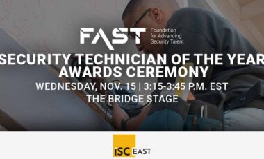 FAST Technician of the Year Awards Ceremony, Nov. 15, Bridge Stage, ISC East, Javits Center