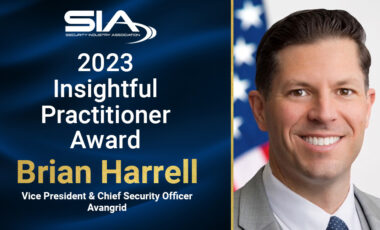 SIA 2023 Insightful Practitioner Award: Brian Harrell, vice president and chief security officer, AVANGRID