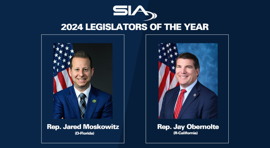 2024 SIA Legislators of the Year: Rep, Jared Moskowitz (D-Fla.) Rep, Jay Obernolte (R-Calif.)