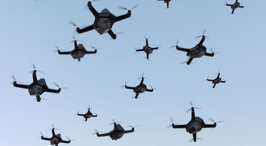 drones swarming
