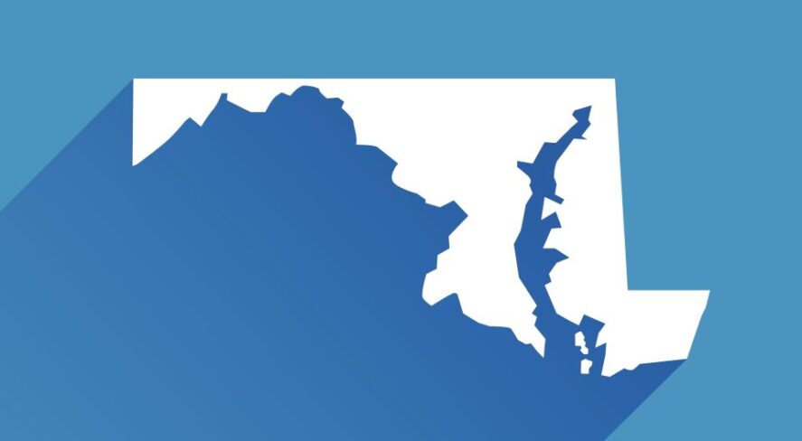 Maryland state outline