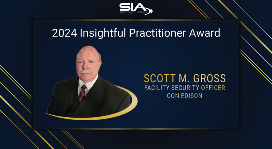 SIA 2024 Insightful Practitioner Award Scott Gross, FAclity Security Manager, Con Edison
