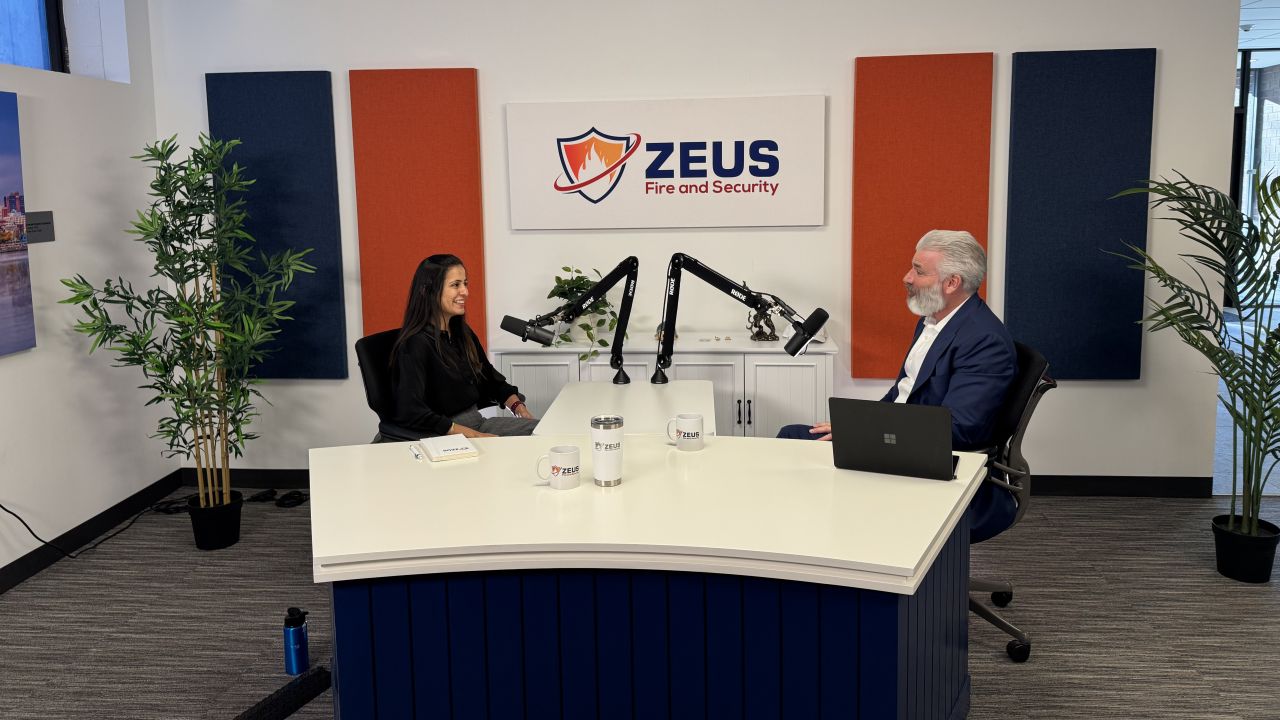 Priya Serai, chief information officer, and Scott Elkins,CEO of Zeus Fire and Security