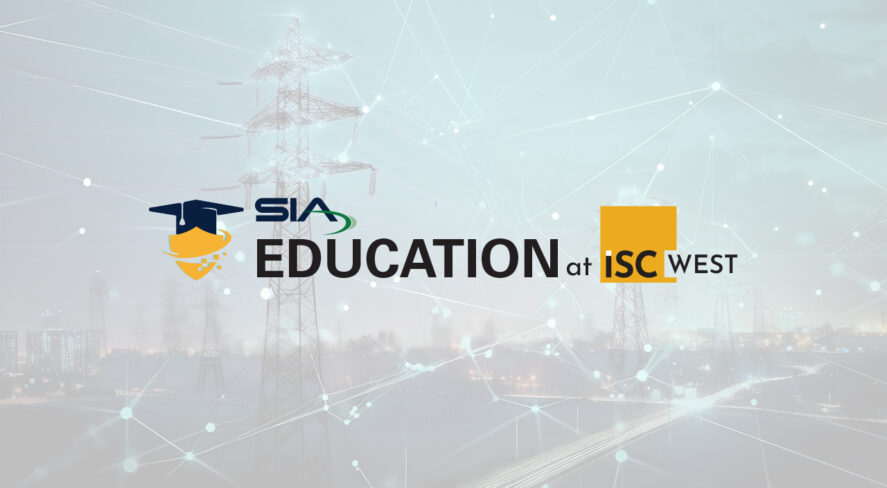 critical infrastructure stock image with SIA Education at ISC West logo