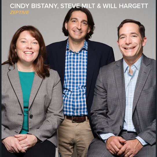 Dr. Cindy Bistany (chief technology officer), Steve Milt (chief growth officer) and Will Hargett (CEO)