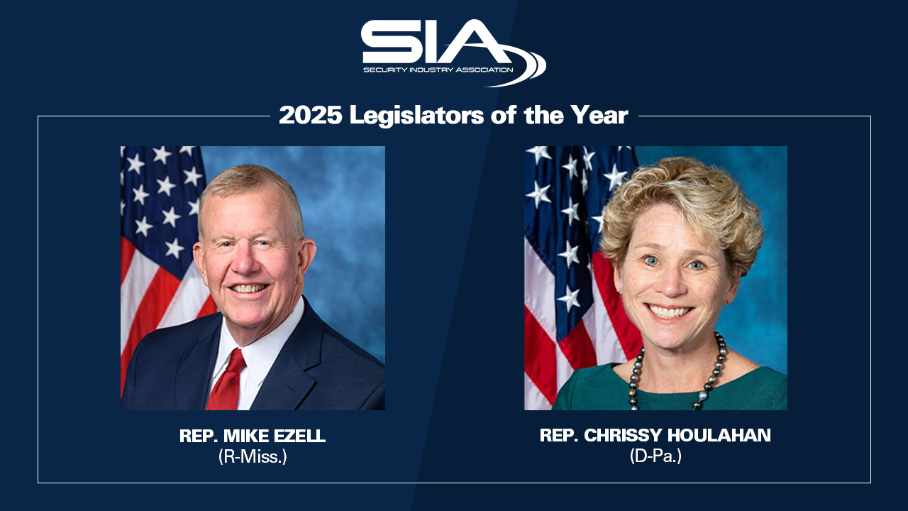 Legislator of the YEar 2025 SIA: Rep. Mike Ezell, Rep. Chrissy Houlahan