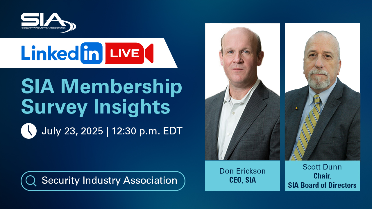 LinkedIn LIVE: SIA Membership Survey Insights July 23, 2025, 12:30 p.m. EDT
