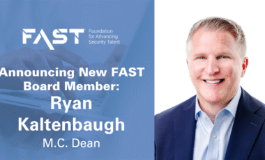 Announcing New FAST Board Member: Ryan Kaltenbaugh M.C. Dean