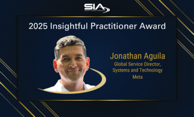 2025 SIA Insightful Practitioner Award Jonathan Aguila, Meta