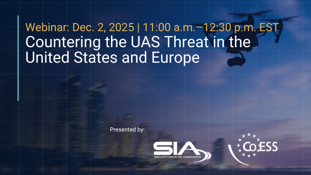 Webinar: Dec. 2, 2025, 11:00 a.m.-12:30 p.m. EST Countering the UAS Threat in the United States and Europe
