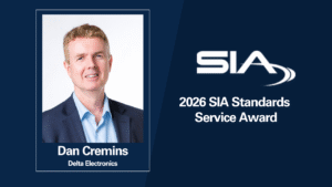 SIA 2026 Standards Service Award Dan Cremins, Delta Electronics