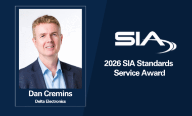 SIA 2026 Standards Service Award Dan Cremins, Delta Electronics