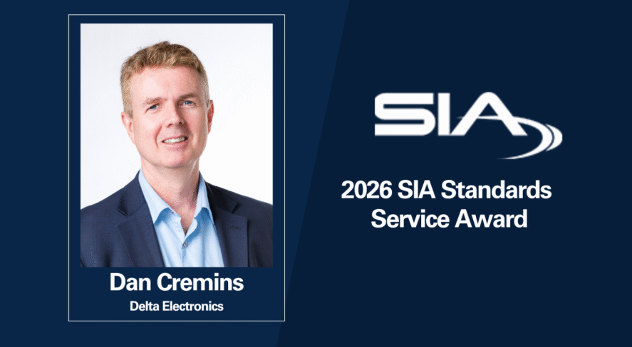 SIA 2026 Standards Service Award Dan Cremins, Delta Electronics