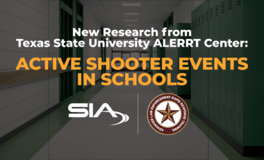 New research from Texas State University ALERRT Center: Active Shooter Events in Schools SIA, ALERRT Center