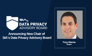 Announcing New Chair of SIA Data Privacy Advisory Board Tony Manna, Allegion