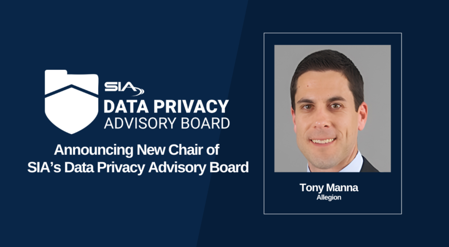 Announcing New Chair of SIA Data Privacy Advisory Board Tony Manna, Allegion