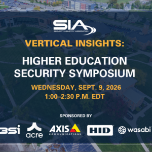 Vertical Insights Higher Education Security Symposium, Sept. 10, 2026, 1 p.m. EDT
