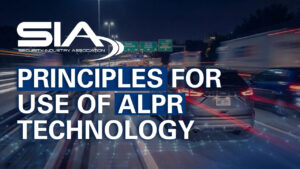 SIA principles for use of ALPR technology